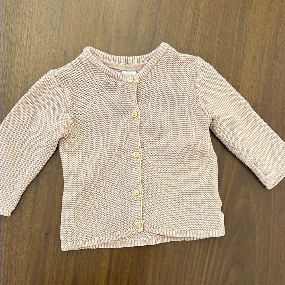 H&M Light Pink Knit Cardigan